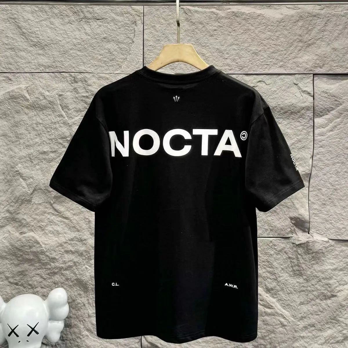 NOCTA Letter Mens Sports Tshirts Laminated Print Sports Functional Short Sleeve Cotton T-shirt High Quality Oversize Round Neck Tee Mens Womens Leisure Couples Tops