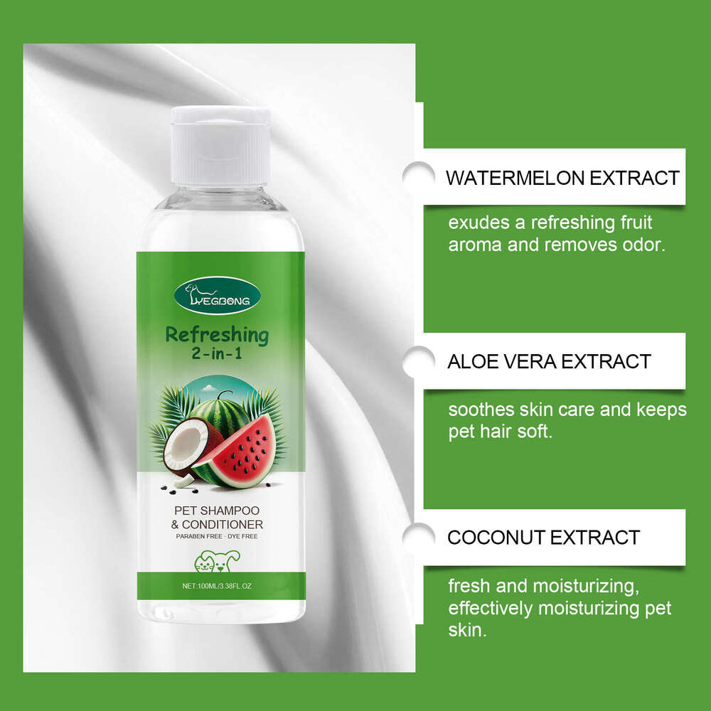 Yegbong 2-in-1 Dog Cat Fragrance Bath Gel Pet Hair Care Cleaning Body Wash S260203