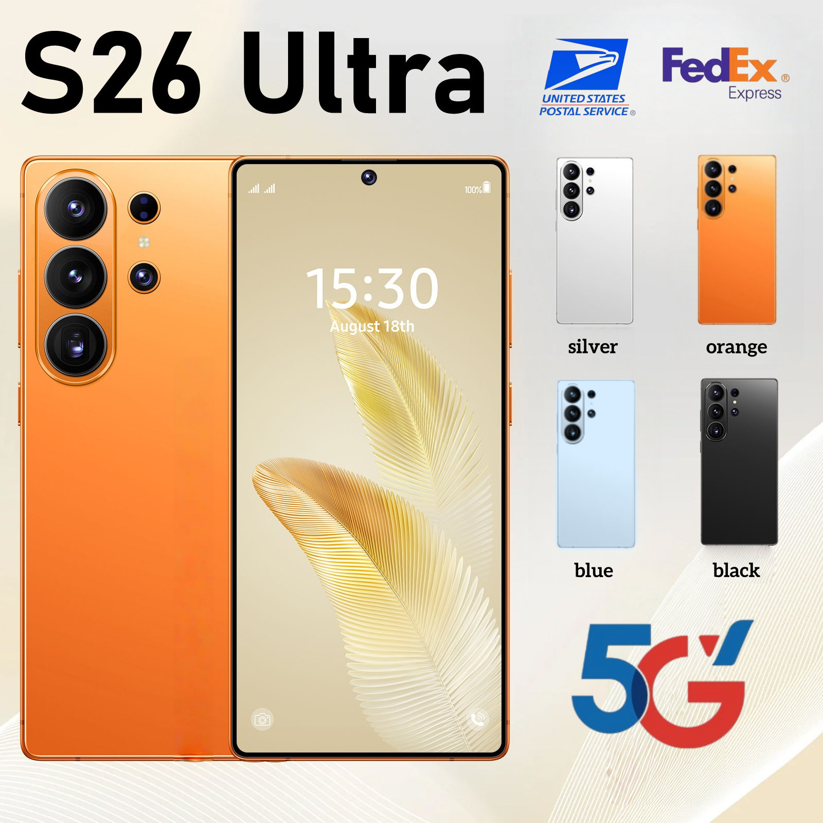 6.8 inchs S26 Ultra 5G Cell Phones Unlock Touch Screen Mobile Phone Androids S25 Ultra Smartphone Camera Telephone HD Display Face Recognition 1TB Local Warehouse