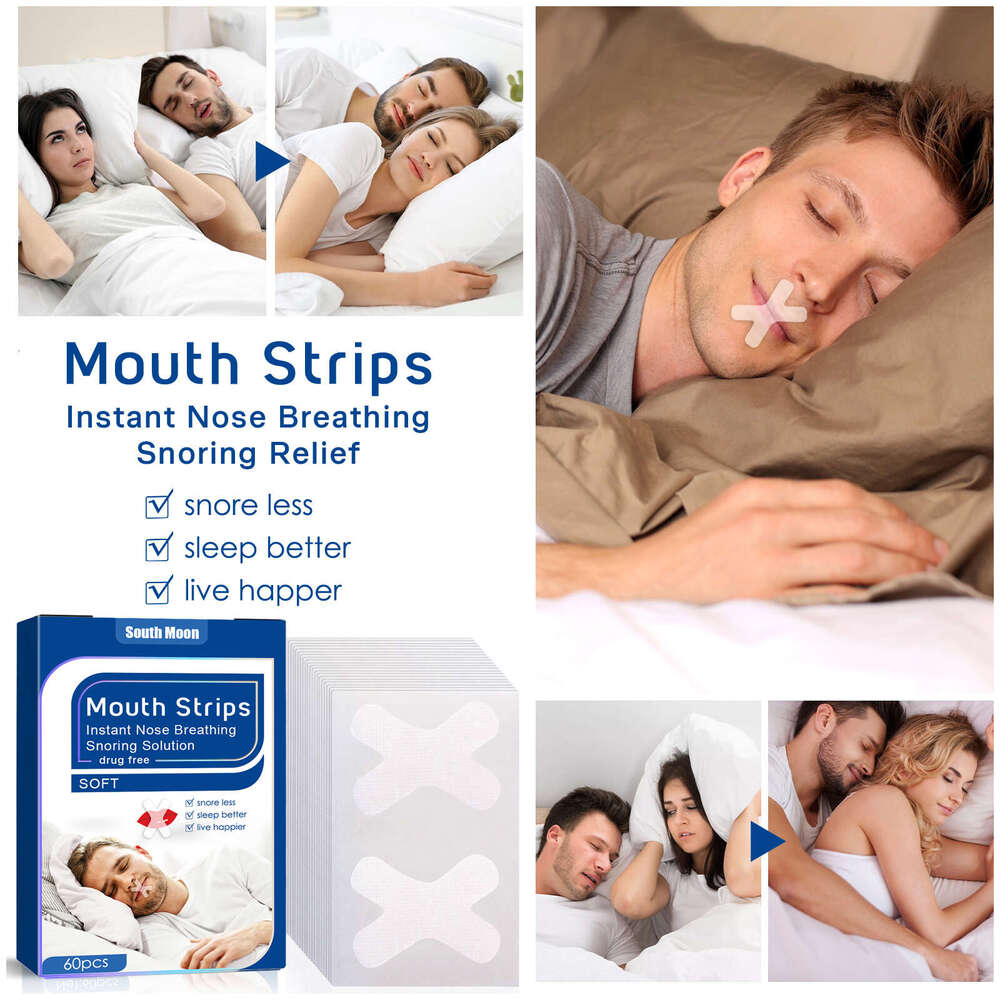 South Moon for Adults Nighttime Anti-Snoring Patch Breathing Tape Prevents Mouth Opening While Sleeping S260203