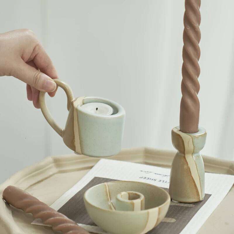 Ceramic Nordic Holder Candlestick Home Candle Holders Wedding Decoration S260204
