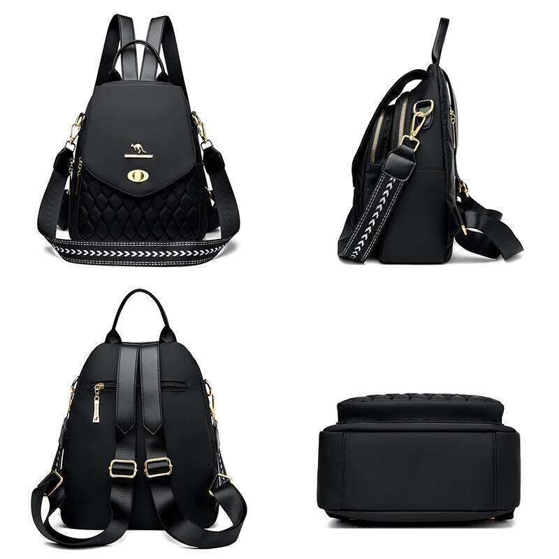 2024 New Fashion Women Backpack Retro Trendy Female Leather Single Shoulder Bolsas Luxury Brand Girl Student Backpacks Sac A Dos Z260204