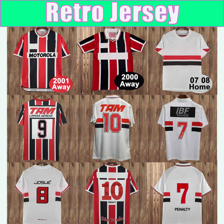 1993 1994 Sao Paulo ANILTON Mens Soccer Jerseys ELIVELTON 93 94 Home White Away Red Black 1996 1997 RETRO Football Shirt Short Sleeve Uniforms