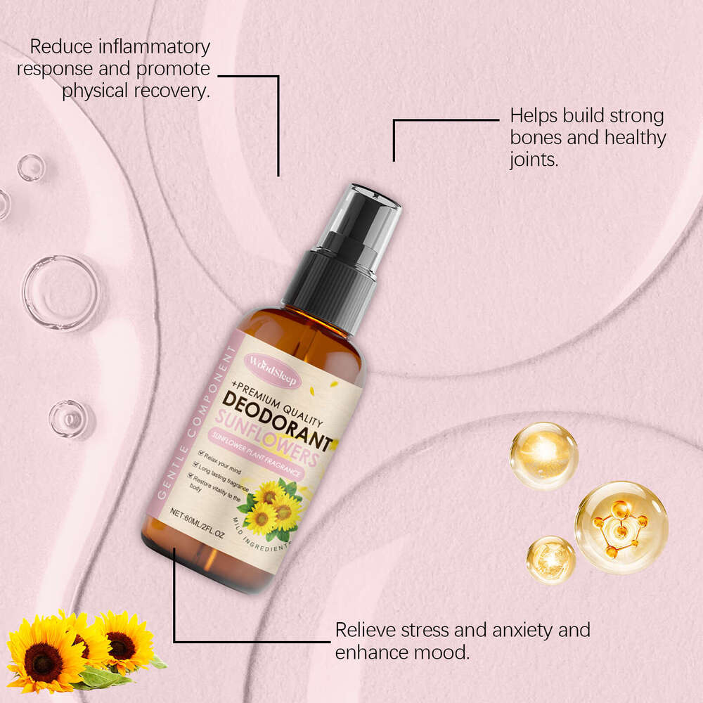 WoodSleep Sunflower Oil Spray Supplement Magnesium Element Soothes Body Cares Sleep Enhances Vitality S260203