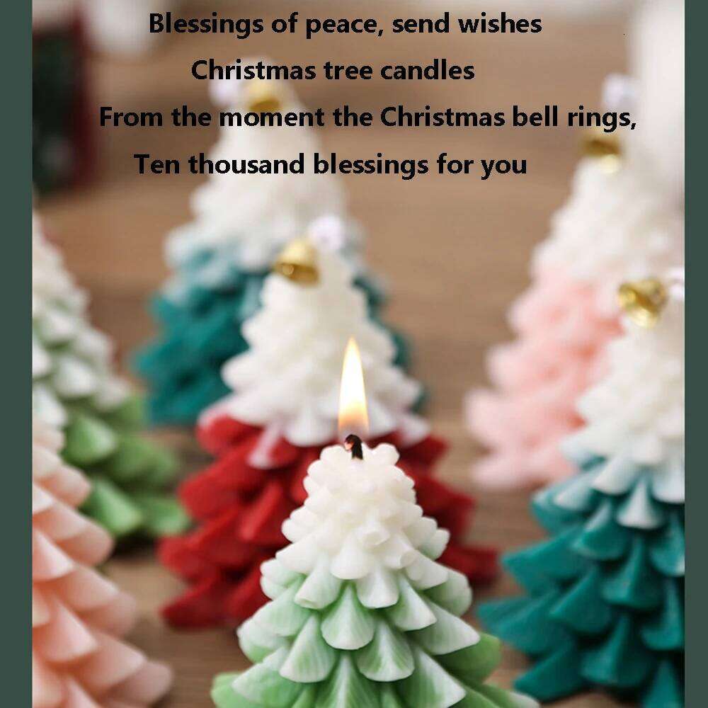 Tree Aromatherapy Candle Wholesale Box Set Gift DIY Atmosphere Decoration Design Christmas Candles S260204