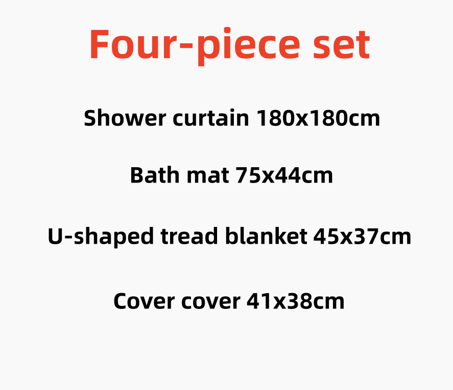 Shower Curtains Curtain Set Luxury Black And Gold Polyester Fabric Washable 3d Marble Toilet Cover Bathroom Accessories Se