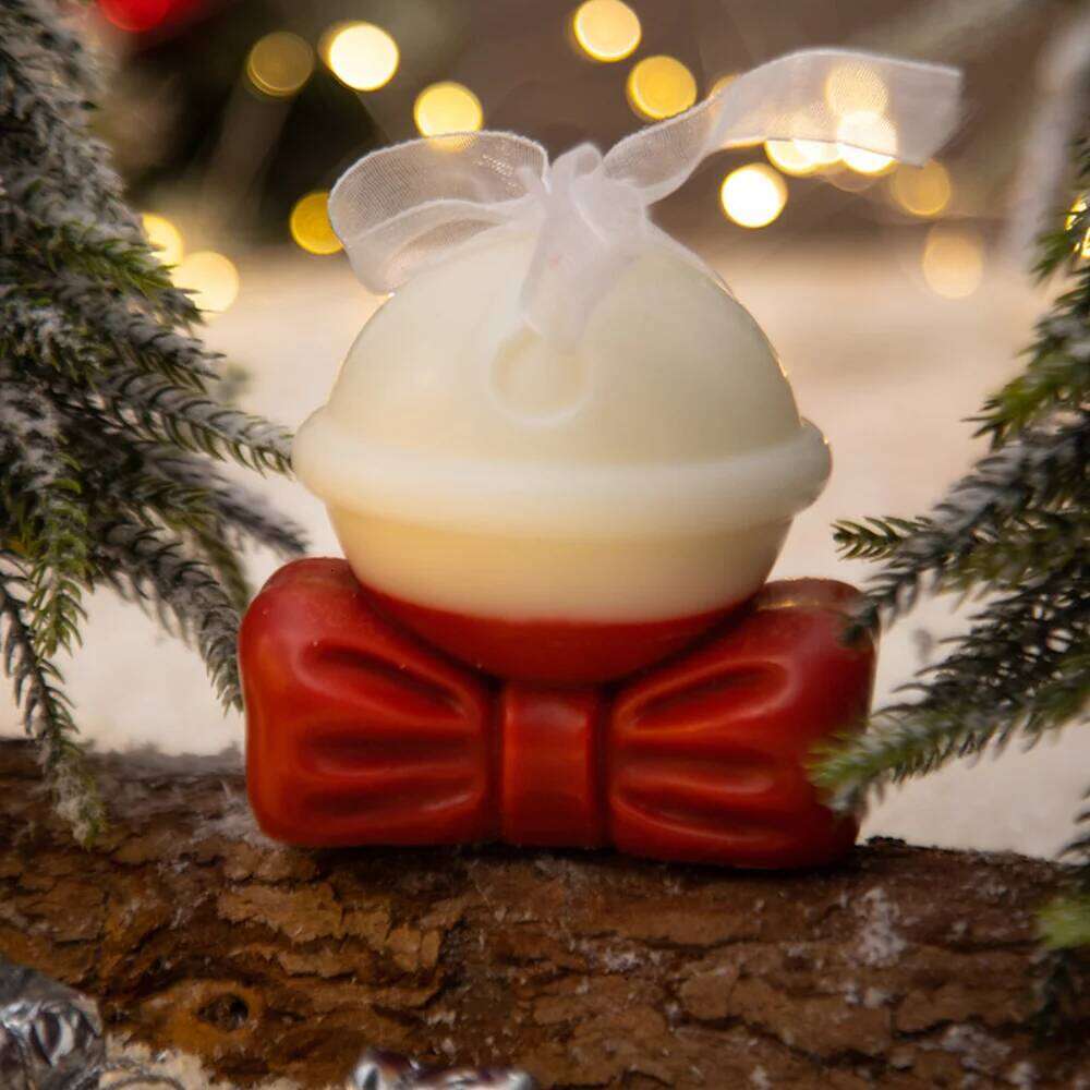 Deer Decoration Festive Bell Aromatherapy Santa Candle Decor Handmade For Gift Giving Festival Celebration Home S260204