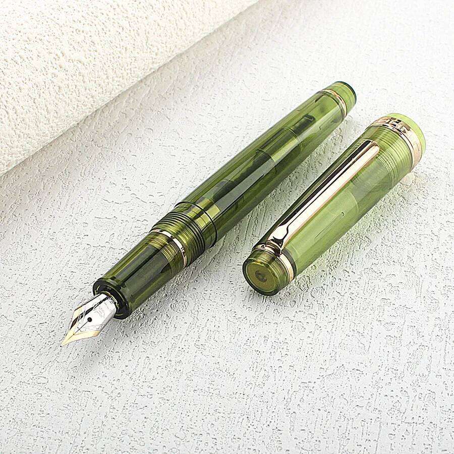 Jinhao 82 Fountain Luxury Acrylic /Metal Ink F Nib Elegante Business Office School Supplies Writing Pen Stationery 26Y0204