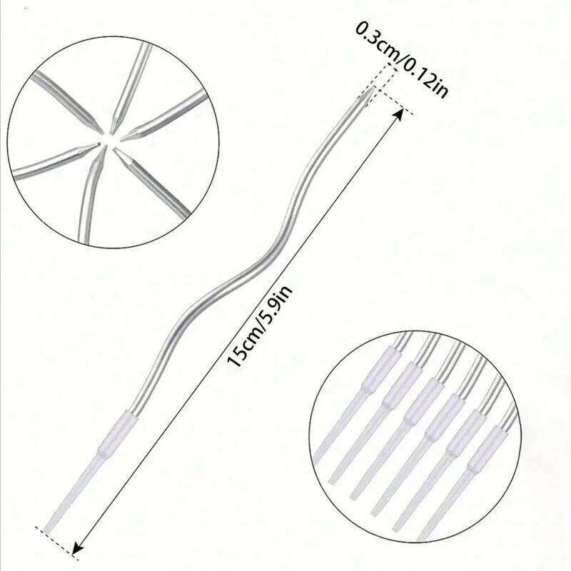 6Pcs/set Curved Cake Candles Birthday Baby Shower Gender Reveal Cupcake Decorating Candle Toppers Wedding Party Decorative S260204