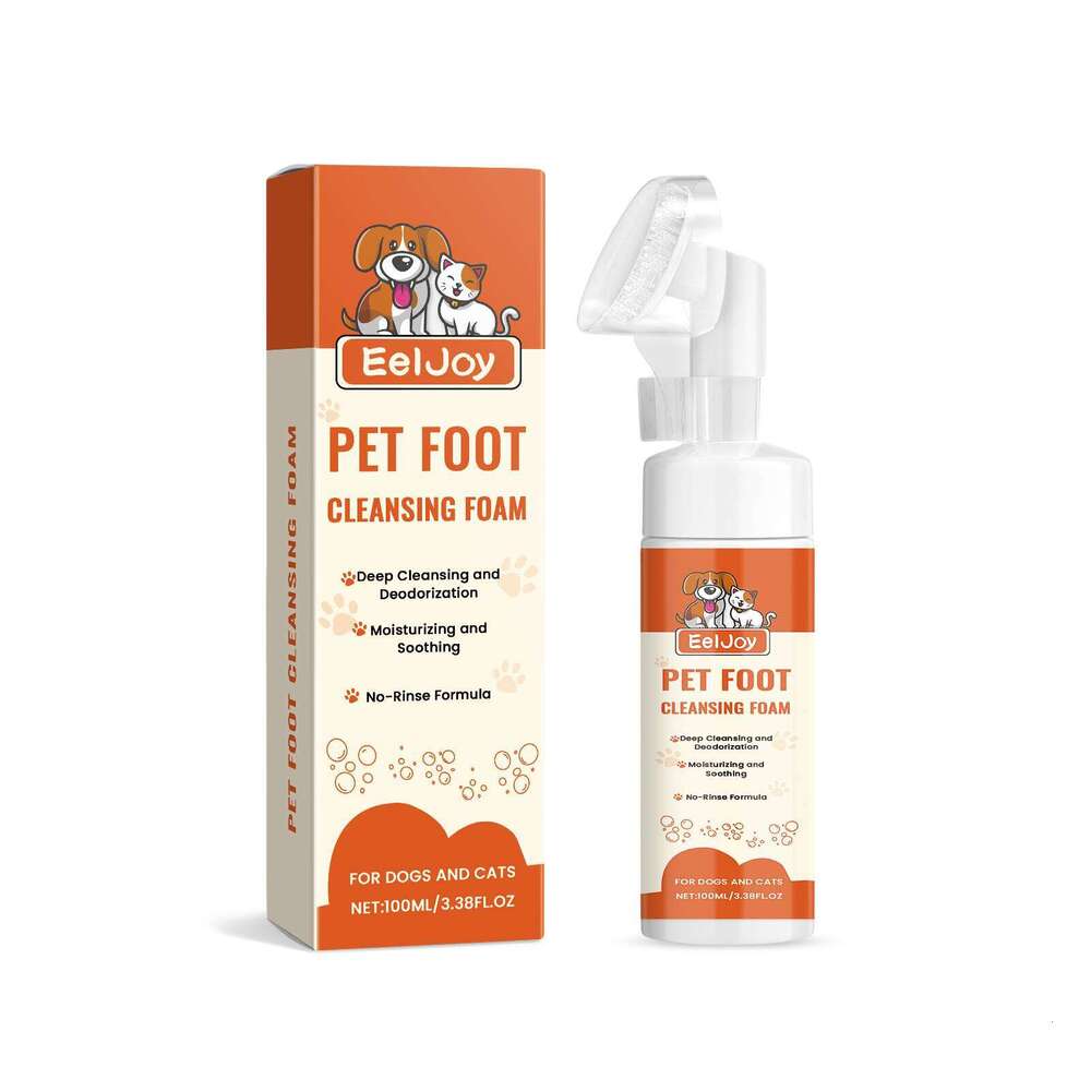 EelJoy Foot Foam Cats Dogs, Gentle Paw Cleaner for Ear Wax and Odor Removal S260203