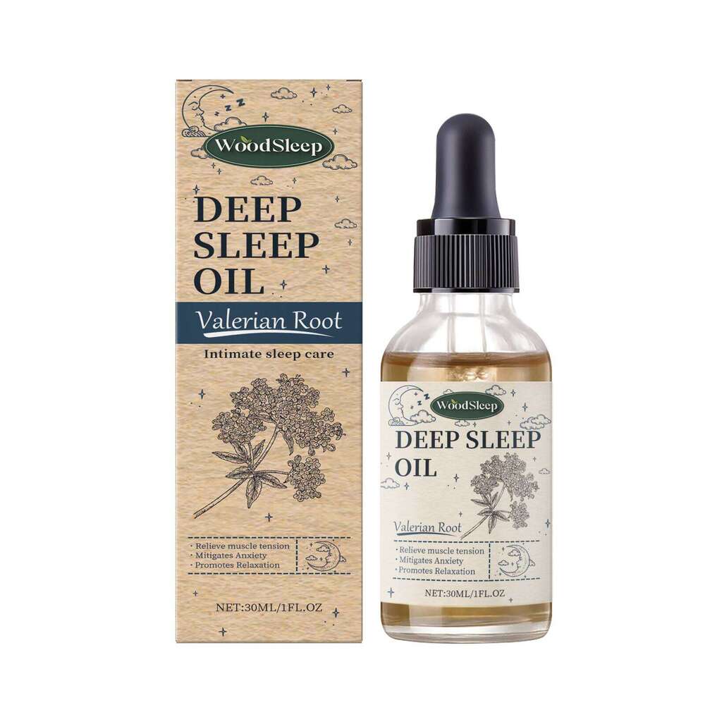 WoodSleep Valerian Root Sleep Gentle Essential Oil Formula for Body Care and Nighttime Tranquility Comfort S260203
