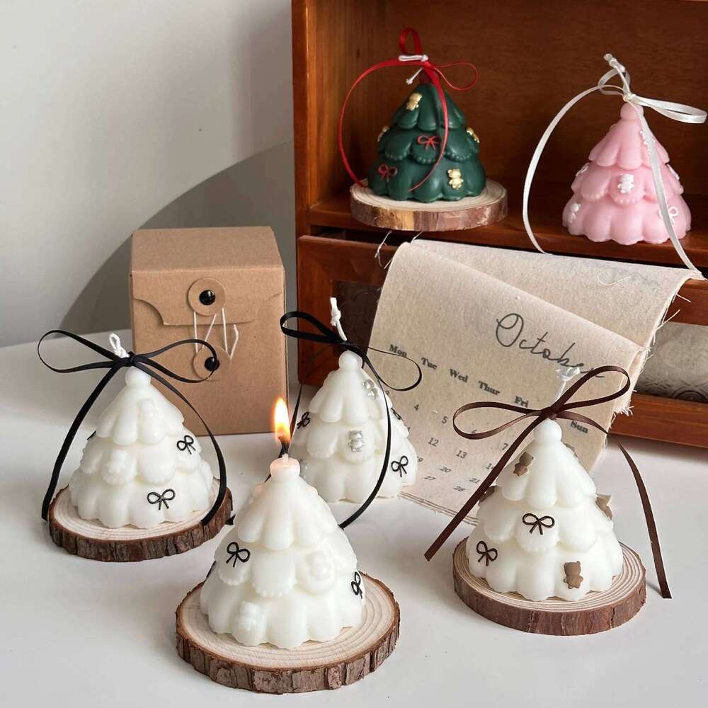 Tree Snowman Candles Wedding Decorative Candle Atmosphere Decoration Birthday Party Christmas Supplies 2025 New Year S260204