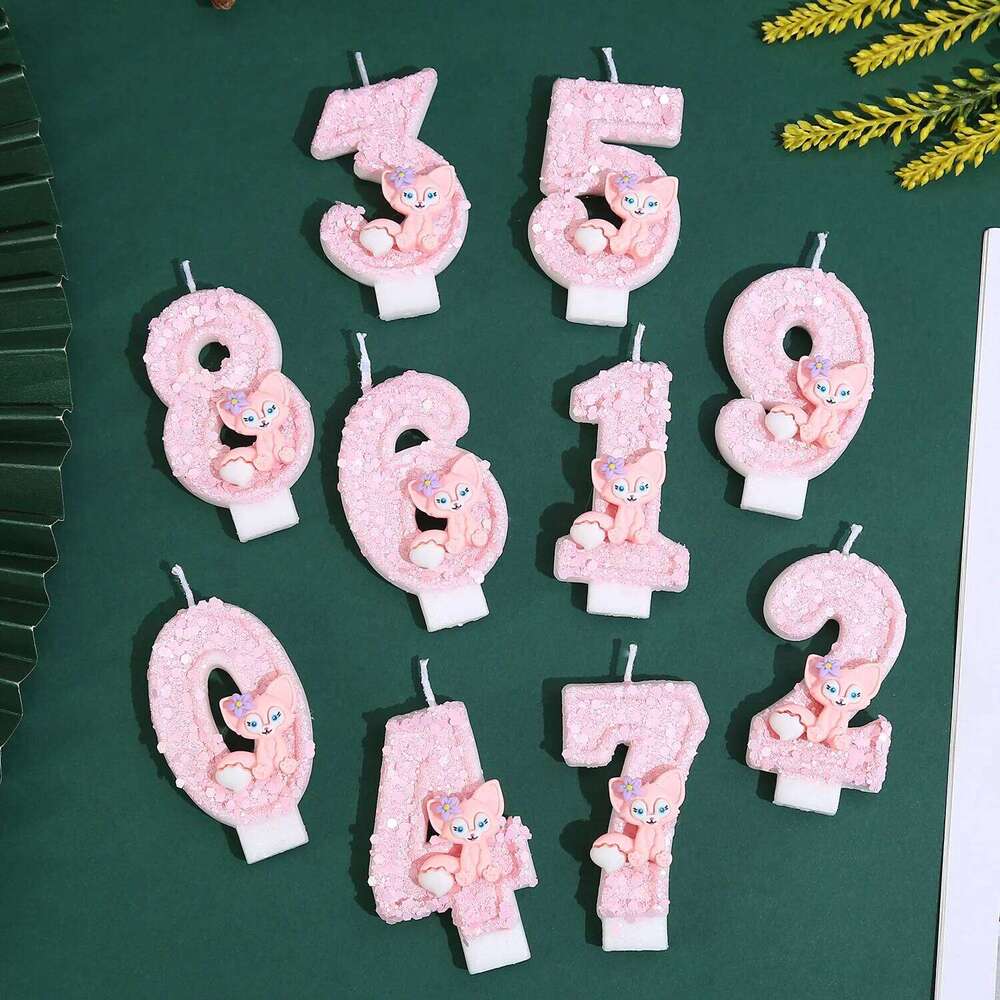 Cartoon Doll Creative Princess Cute Pink Birthday Cake Insert Anniversary Atmospheric Candle S260204