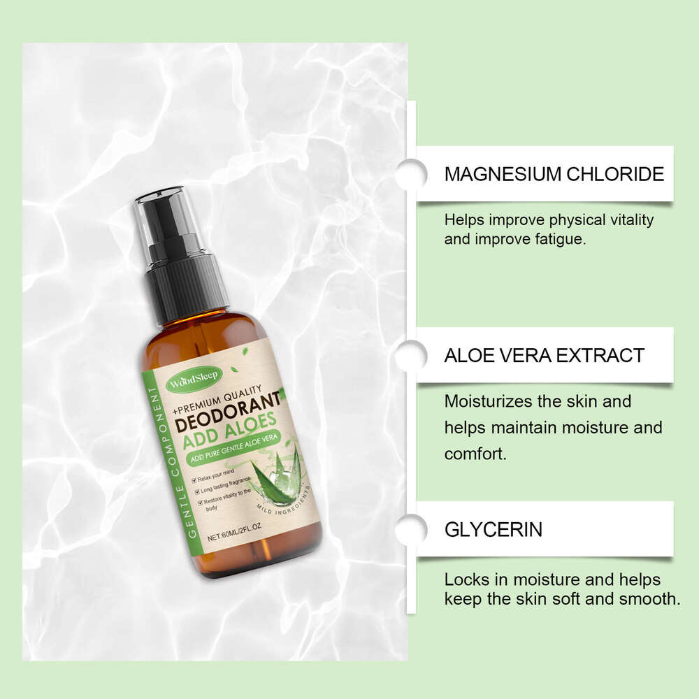 Woodsleep Aloe Vera Magnesium Protects Nighttime Sleep Enjoy Peaceful Daily Body Care Spray S260203