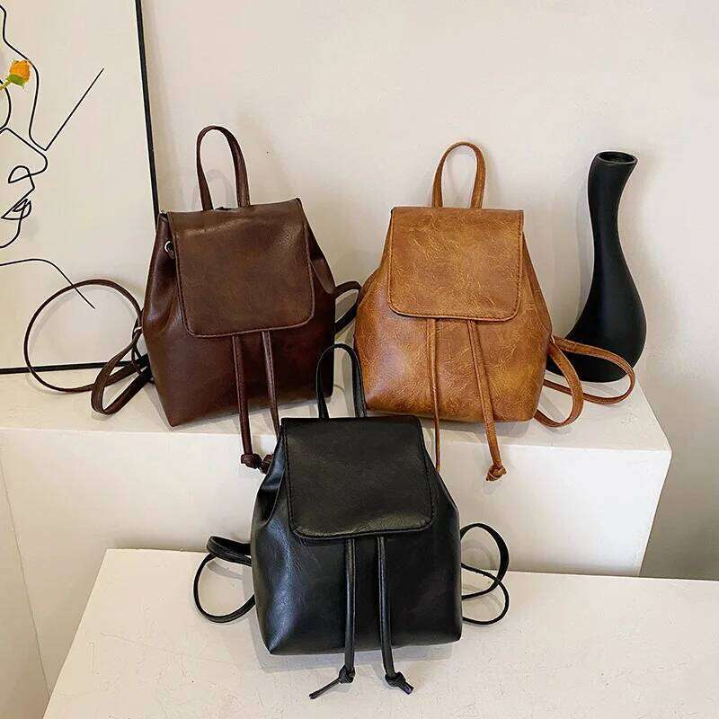 Backpack for Fashion Retro Brown Women Shoulder Cute Backpacks Back To School Bags Mochilas De Hombre Z260204