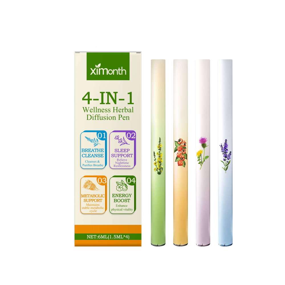 XIMONTH Herbal Energy Combination Stick Enhances Vitality Gentle Sleep Care Body Cleansing 4-in-1 S260203