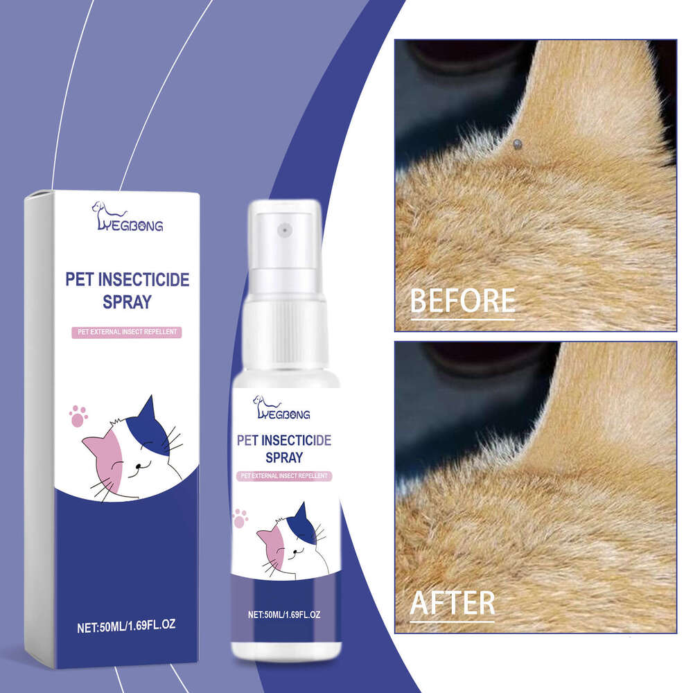 Yegbong Pet Tick for Cats and Dogs Liquid Body Deodorizing Flea Spray S260203
