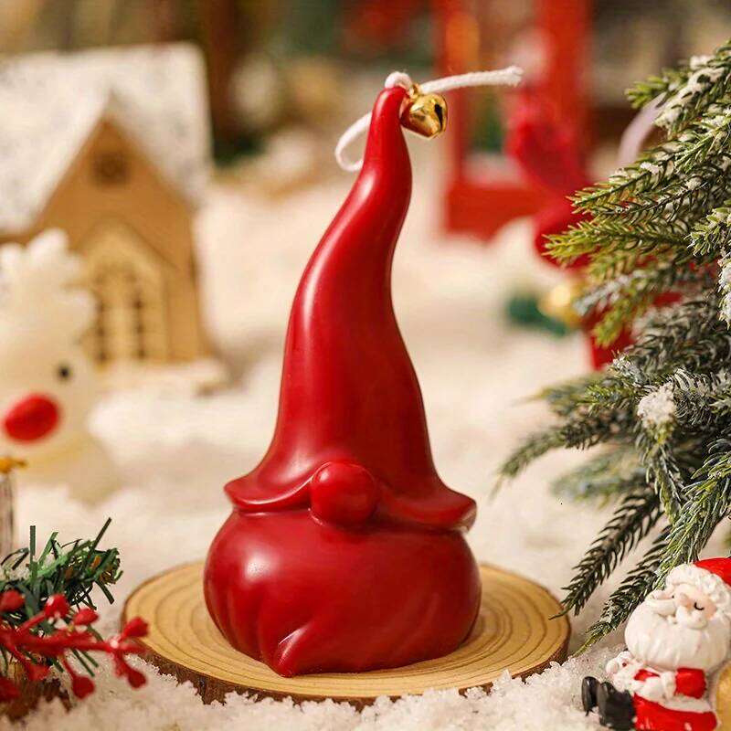 2/1PCS Santa Claus Christmas Tree Irregular Candle Home Decorations Creative Gifts Party Aromatherapy Tabletop Scene Souvenirs S260204