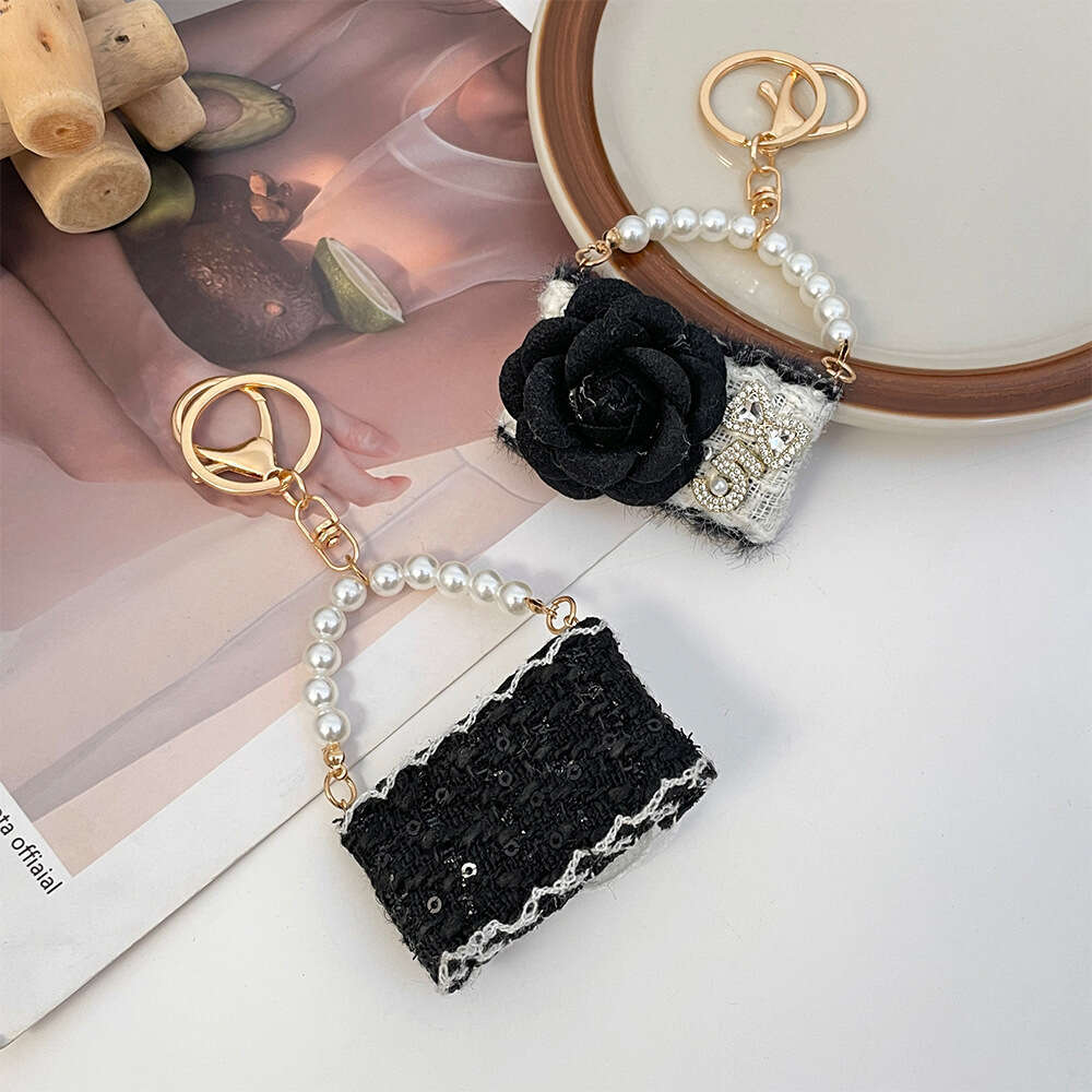 New Fashion Camellia Handbag Model Autumn Winter Bag Pendant Keychain Small Gift
