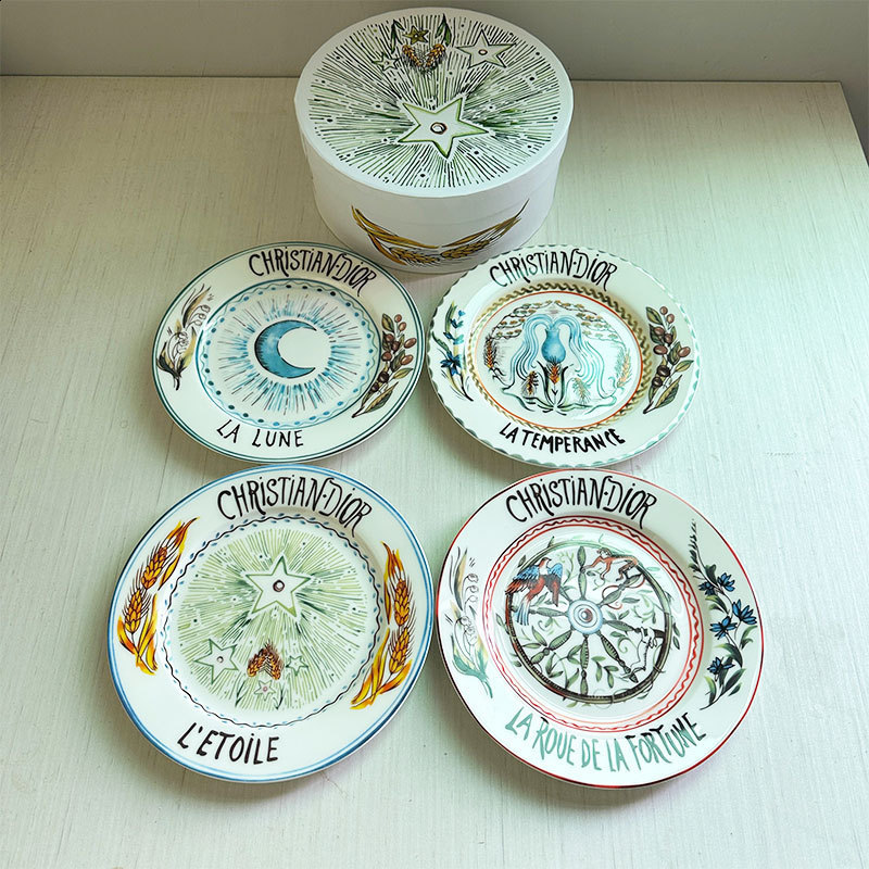 European Style Personalized Creative Plating Decoration Ceramic Tableware Dijia Series Cold Dish Steak Plate Gift Box Gift 260204