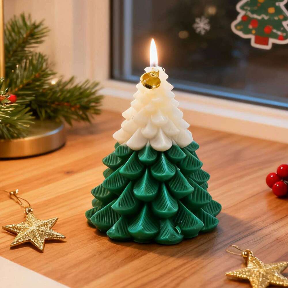 Tree Shaped Long Lasting Burn Time Decor Scented Candles for Christmas Halloween Party Birthday Holiday S260204 84b