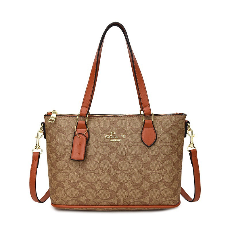 coa Fashion Underarm Bag Retro Printed Atmosphere Crescent Bag C Family Trendy Versatile Work Commuter Bag Female