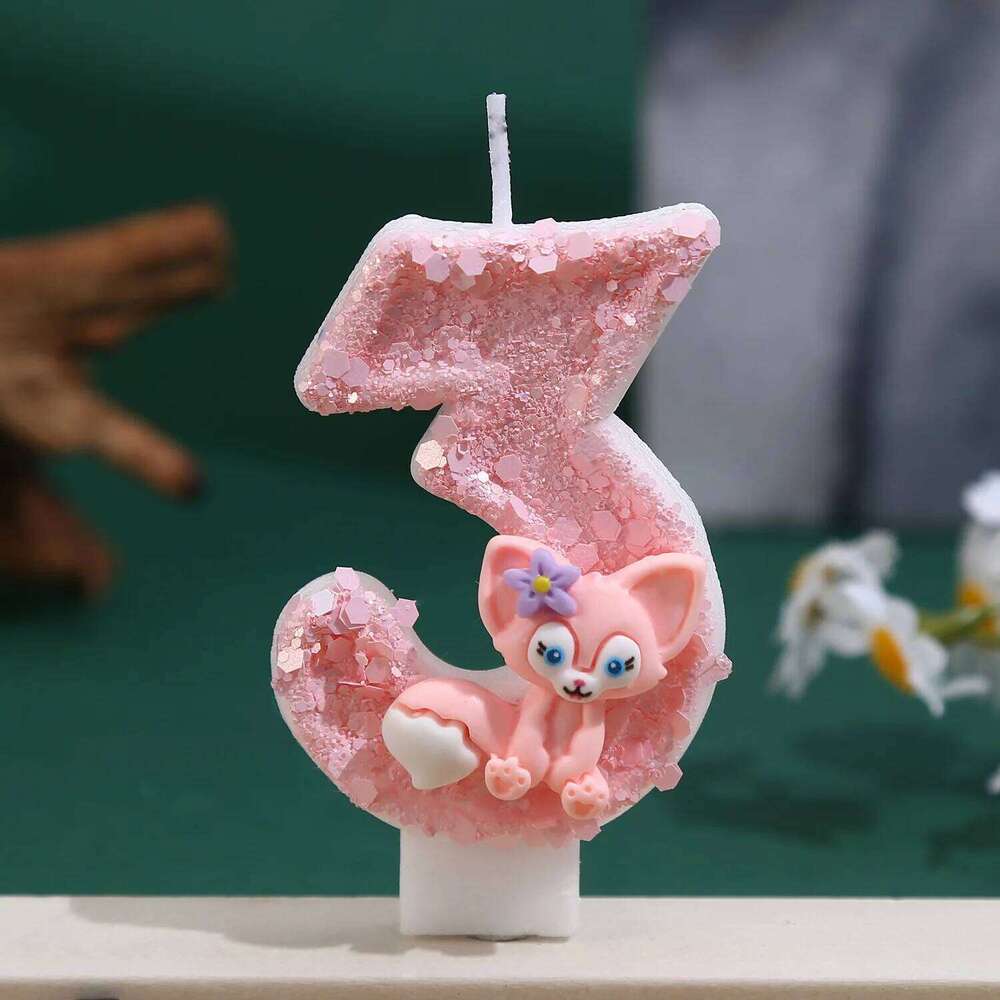 1pc Cartoon doll creative princess cute pink birthday cake plugin anniversary atmosphere candle S260204