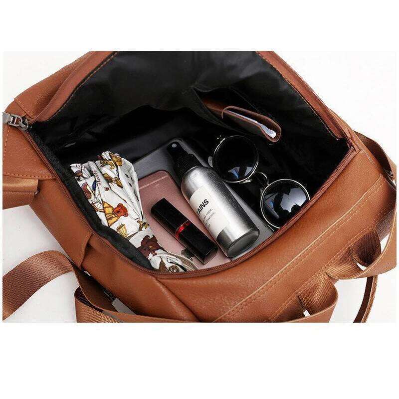 Women Backpack Purse Waterproof Nylon Anti-theft Rucksack Lightweight Shoulder Z260204