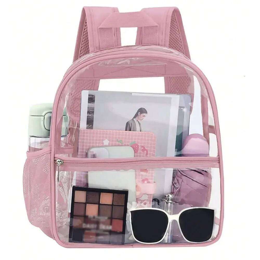 Clear Transparent PVC Backpack Summer Waterproof Beach Cell Phone Bag for Travel School Storage Small Backbags Z260202