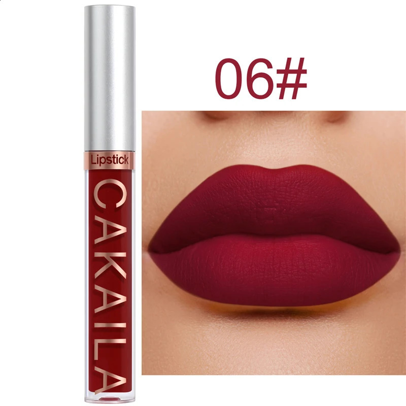 Dark Red Matte Lip Gloss 18 Color Velvet Lip Glaze LongLasting Waterproof Liquid Lipstick Natural Makeup Sexy for Women Lip Tint 260126