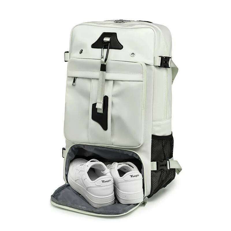 55L Large Capacity Travel Bag For Men 15.6 Inch Laptop Suitcase Multi-function Waterproof Backpack Outdoor Camping Bags Z260204