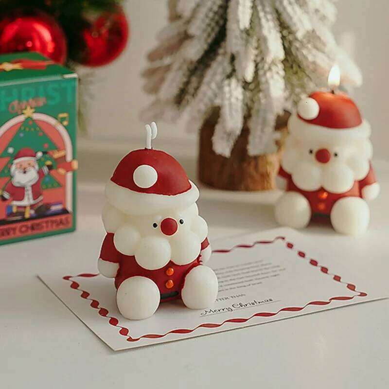 Christmas Aromatherapy Candles with Gifts Handmade Atmosphere Fragrance Candle Santa Claus Festival Decoration S260204 c9a