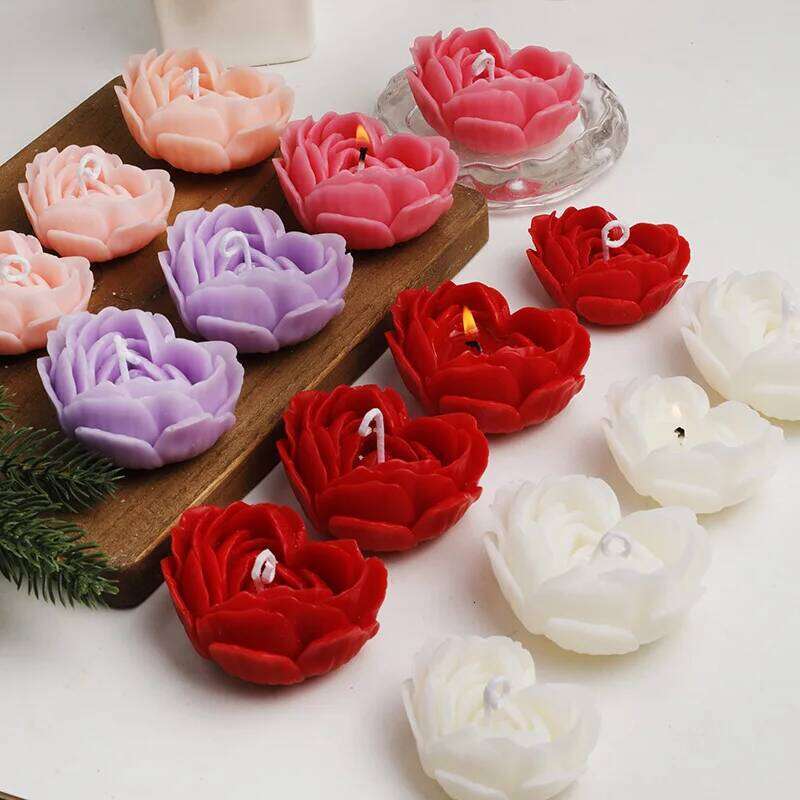 Valentine's Day love aromatherapy rose decoration, marriage proposal ceremony romantic arrangement scented candle S260204