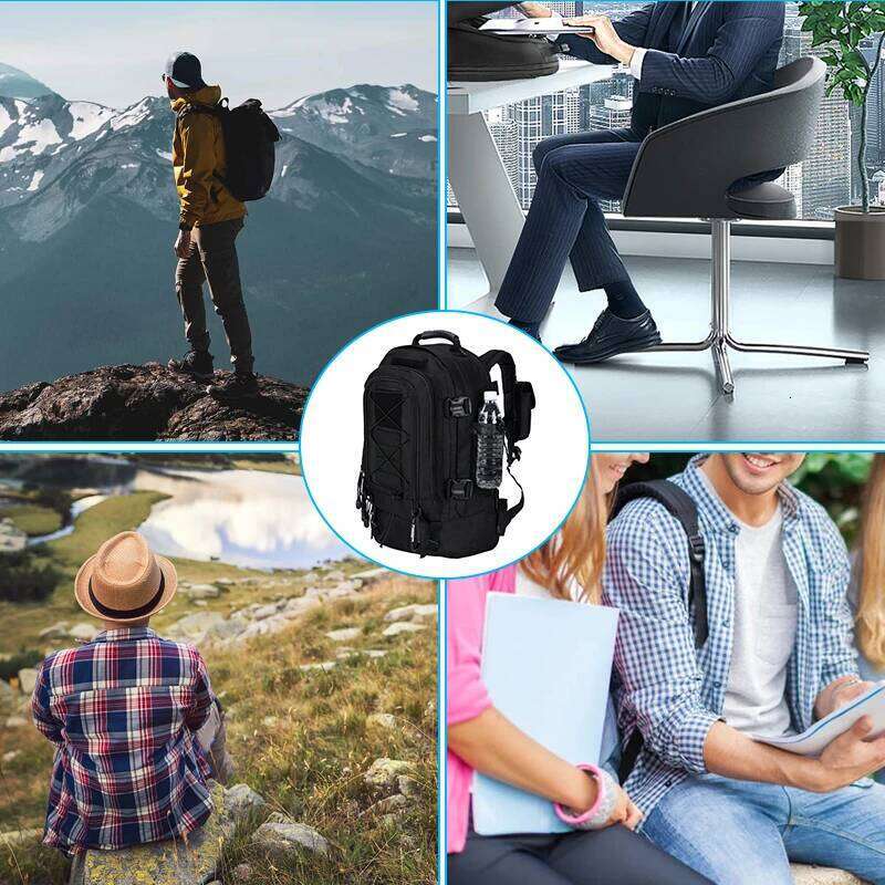 Large Capacity 40L 65L Outdoor Tactical Military Tactics Travel Hiking Camping Fishing Tool Backpack for Men Women Z260204