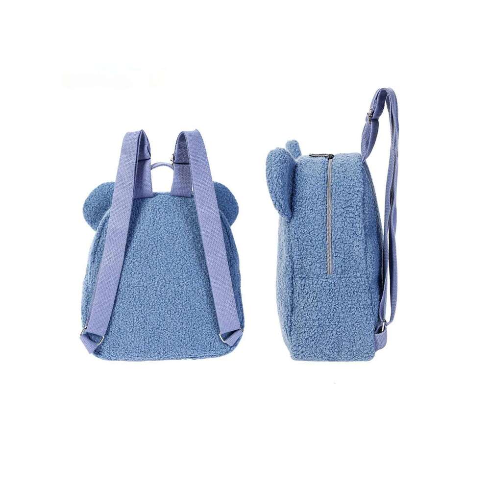 Plush Women Sweet Travel Cute Cartoon Children's Gift Bag Fashionable Leisure Small Bear Ear Backpack Z260202