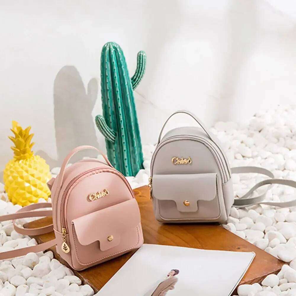 Fashion Women PU Leather Small Girl Handbag Leisure Shoulder Bag Mini School Backpack Travel Phone Packs Z260202