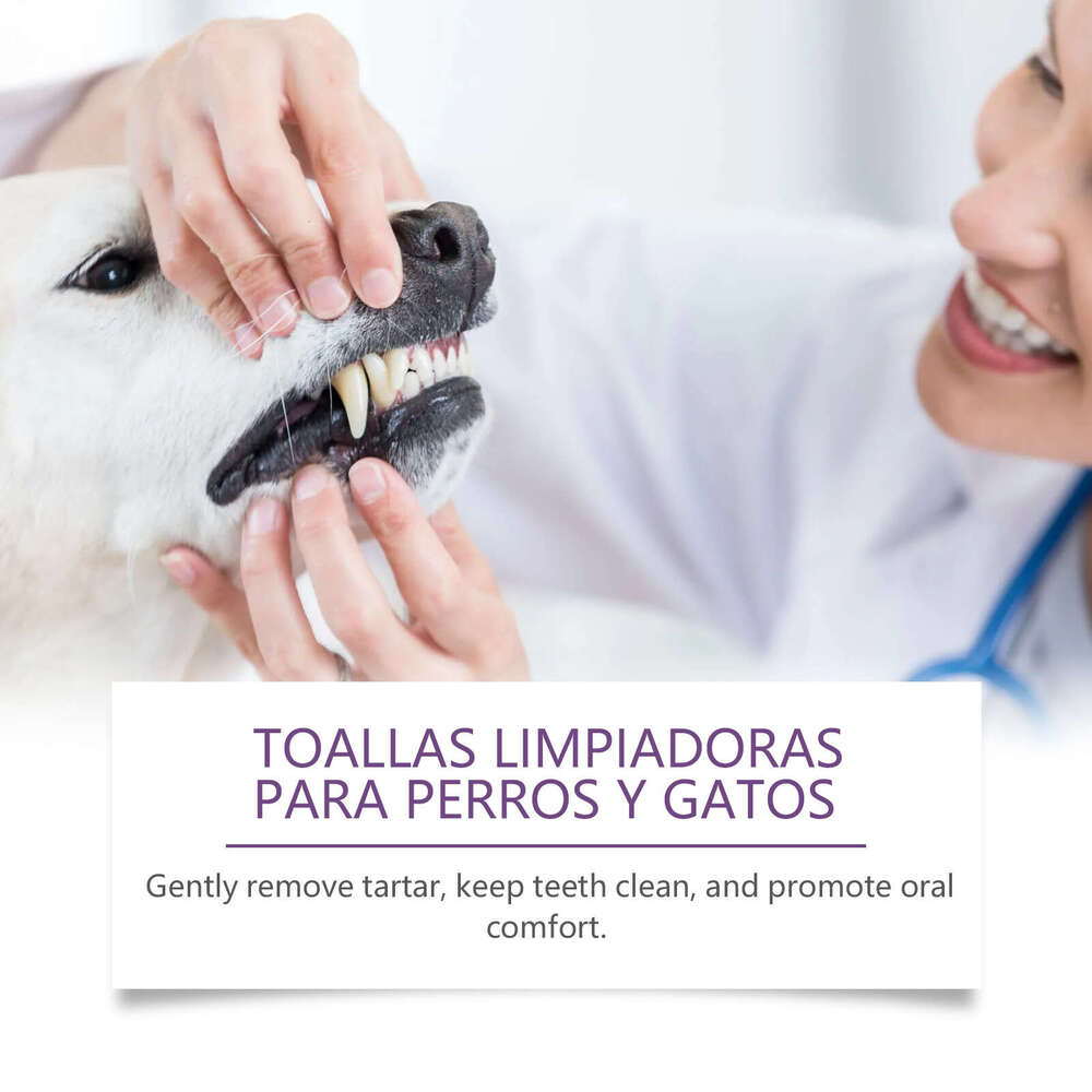Yegbong Cat and Dog Teeth Tartar Removal Oral Cleaning Moisturizing Freshening Pet Brushing Finger Cots S260203