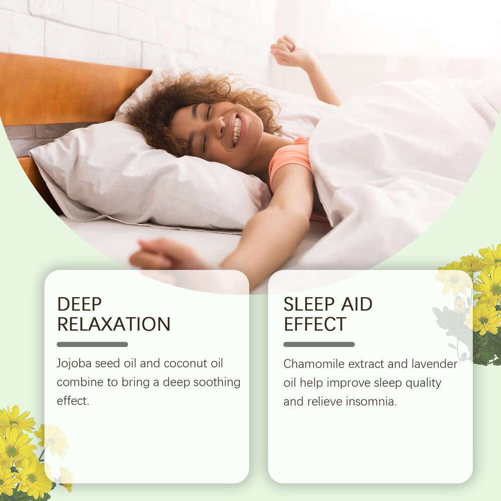 WoodSleep Chamomile Sleep Essential Bedtime Comfort Daily Portable Hydrating Moisturizing Body Care Oil S260203