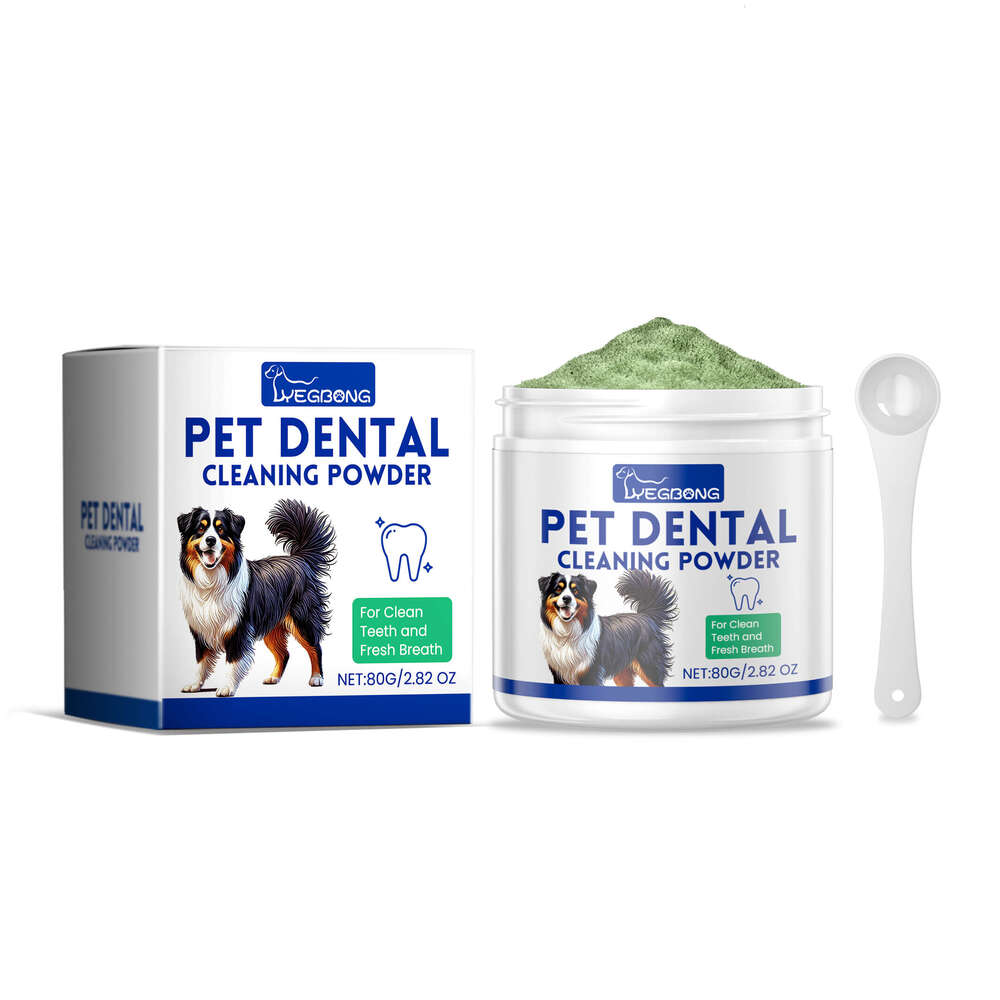 Yegbong Dog Dental Powder Gentle Cleaning of Tartar and Stains Fresh Breath S260203
