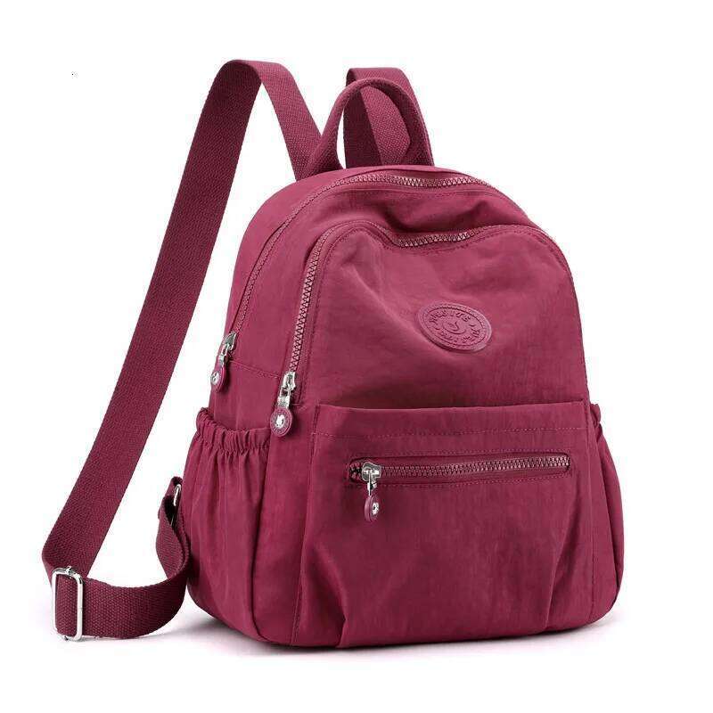 Women Stylish Nylon Oxford Backpack Korean Trendy Small Rucksack Versatile Canvas Bookbag Mommy Travel Bag Z260204