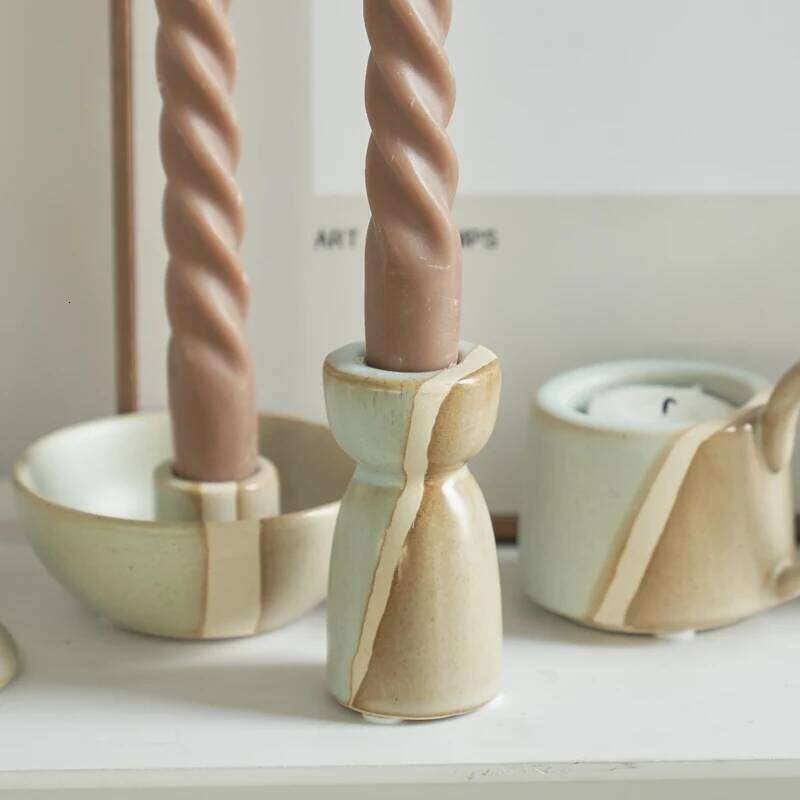 Ceramic Nordic Holder Candlestick Home Candle Holders Wedding Decoration S260204