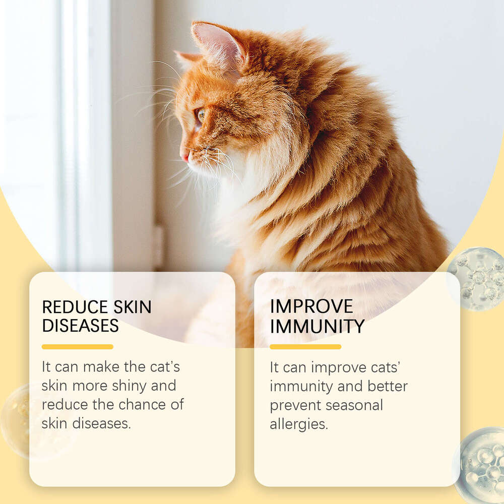 Yegbong Multi-dimensional for Cats, Protecting Cat Care, Vitamin Moisturizing Skin, Fish Oil Maintenance Tablets S260203