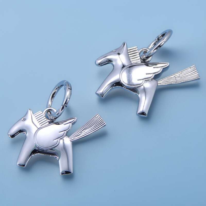 Alloy Backpack Keychain Trendy Little Pegasus Pendant Bag Decoration Car Hanging Ornament