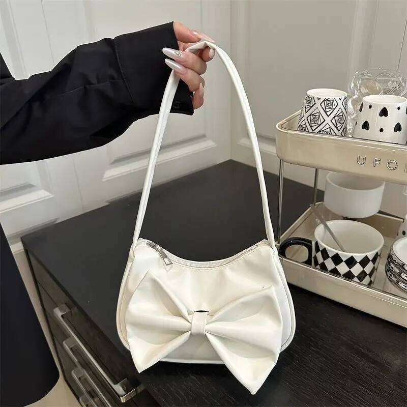 Bow Crossbody New Casual Versatile Beautiful Fashion Women One Shoulder Bag Mobile Phone Coin Purse Pu Leather Handbag 2025 C260204