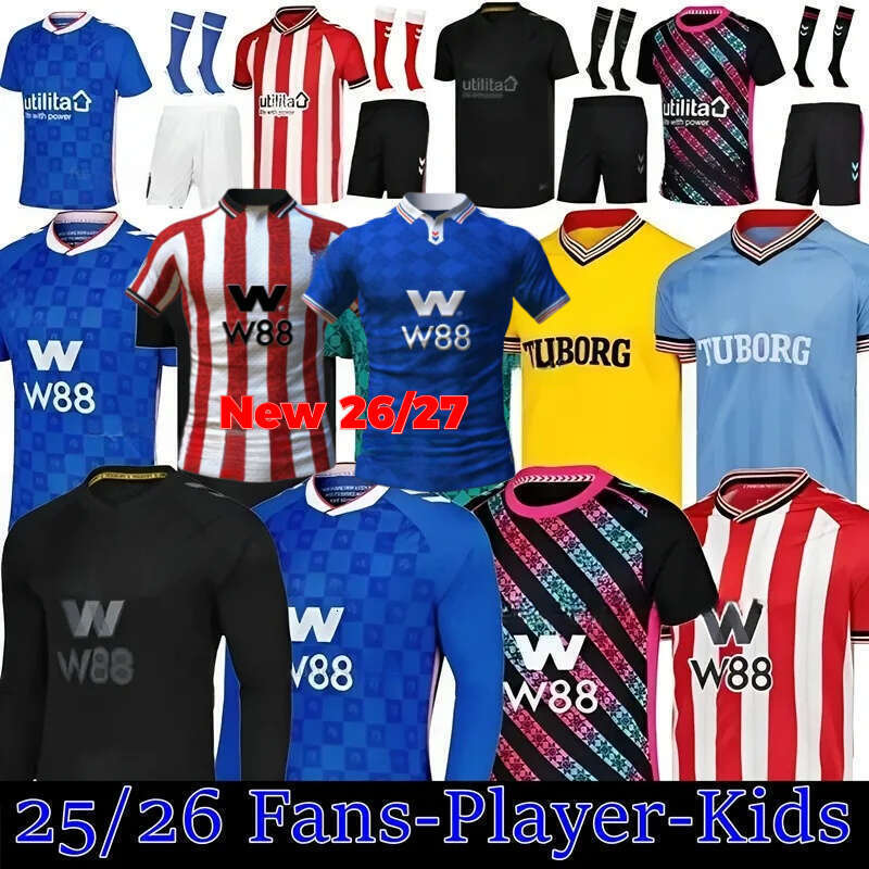 SUNDERLAND 25 26 27 NEW Soccer Jerseys STEWART SIMMS ROBERTS AMAD CLARKE DAJAKU EMBLETON EVANS O'NIEN 2025 2026 Football Shirt men kids kit 3RD PRITCHARD