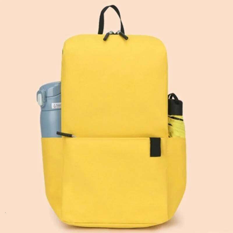 Solid color colorful outdoor student small backpack travel training class school bag Z260204