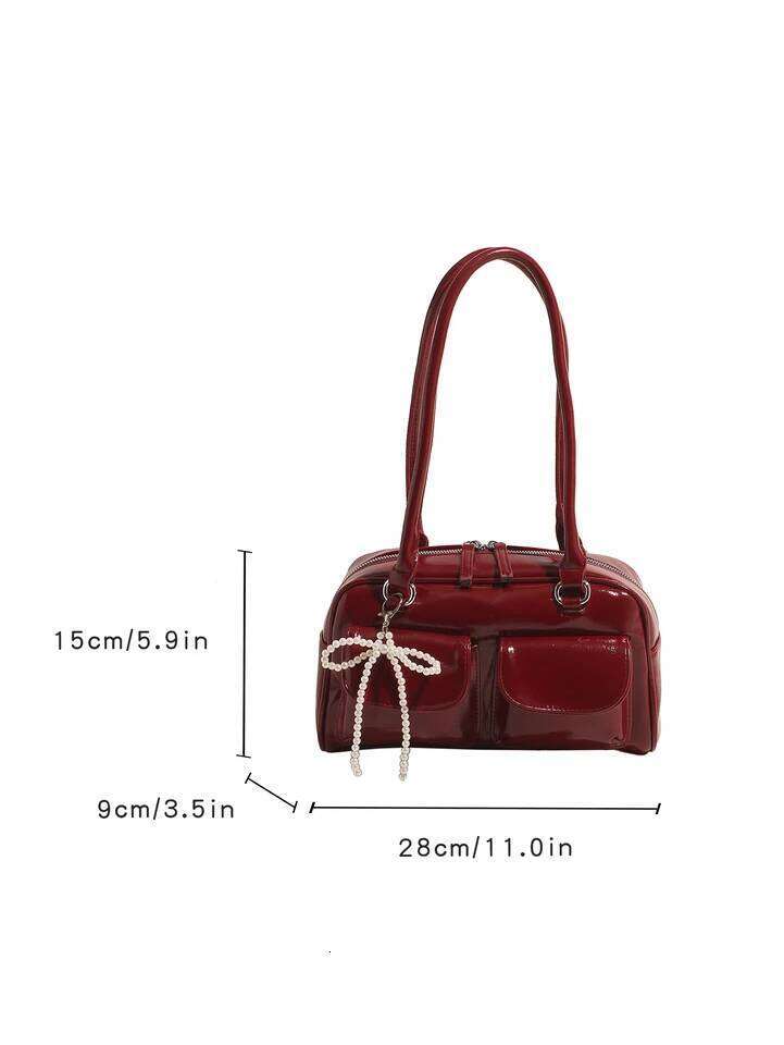 Fashionable Underarm Bow for Women 2024 Korean Edition New Simple Leisure Pillow Trendy Versatile Shoulder Bag C260204