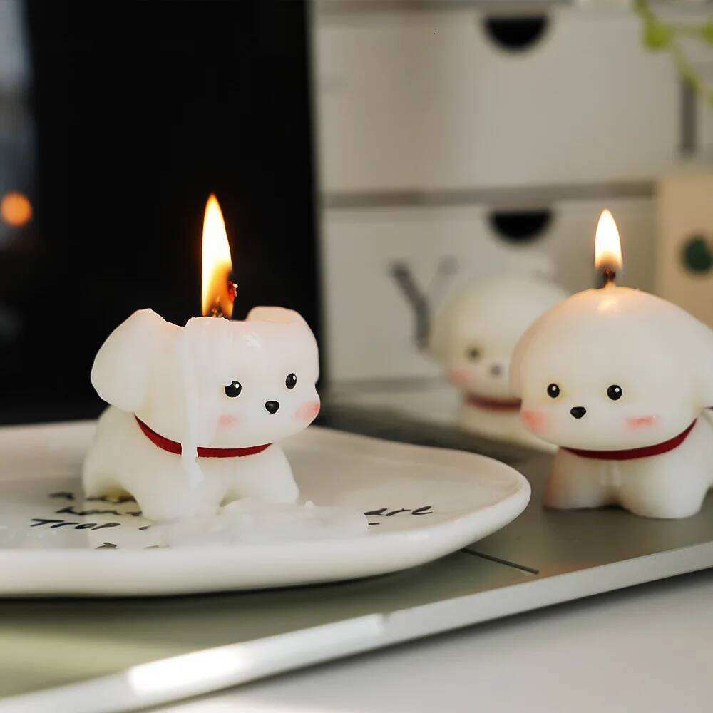 Cute puppy handmade scented candle atmosphere souvenir home decoration S260204