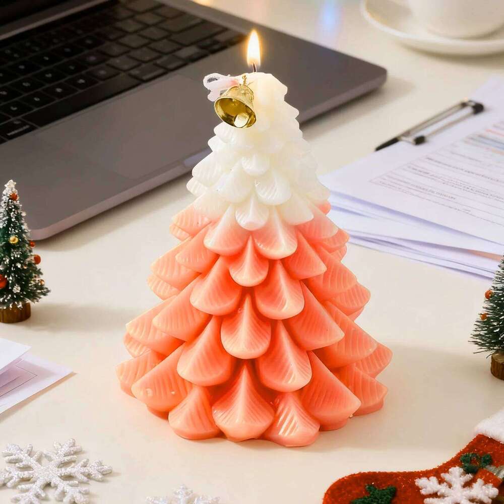 Tree Shaped Long Lasting Burn Time Decor Scented Candles For Christmas Halloween Party Birthday S260204