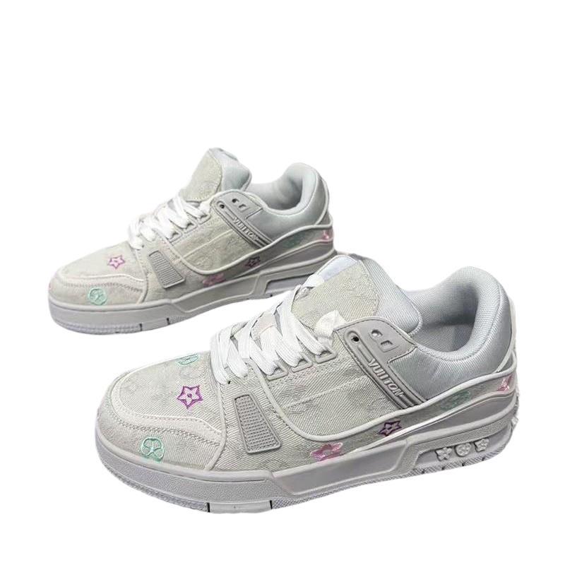 LUYIWEINASI designer running shoes for mens womens casual shoes black brown blue New versatile casual height thick soled outdoor